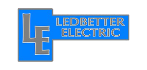Ledbetter Electric logo with a blue background and stylized 'LE' initials beside the brand name.